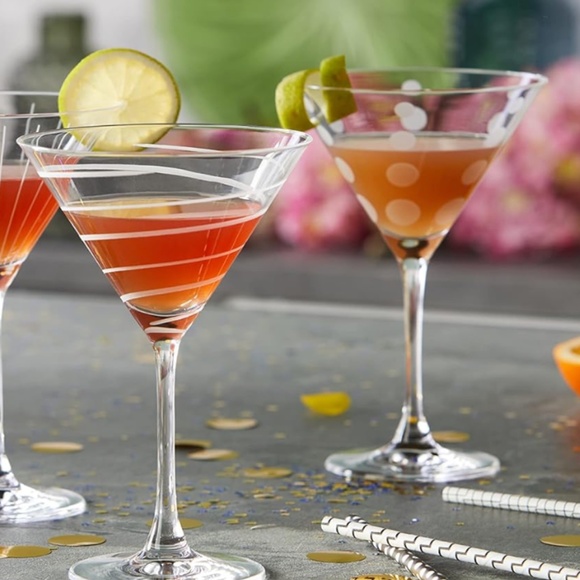 Mikasa Cheers Martini / Wine Glasses (x2) 10" lead-free crystal dishwasher safe - Picture 8 of 8